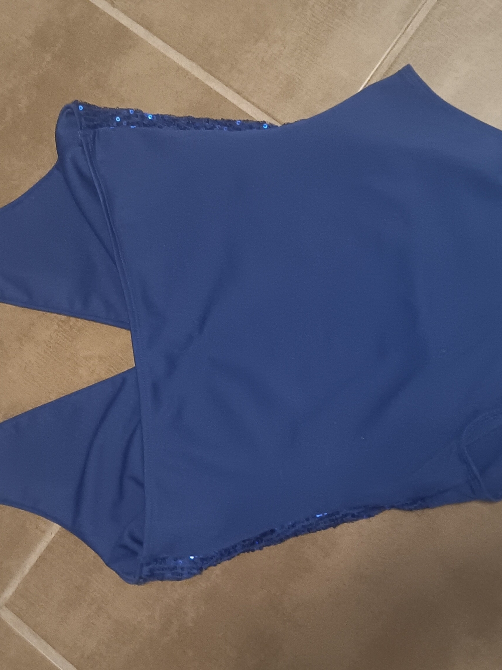 Kids Sequin One-Piece Swimsuit - Royal Blue - Picture 2 of 2